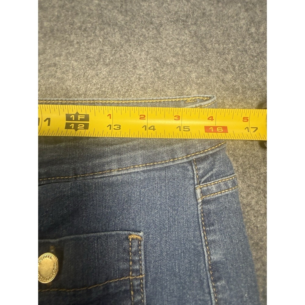 Michael Kors Wide Leg Patch Pocket Denim Jeans Size 12 - Picture 5 of 11